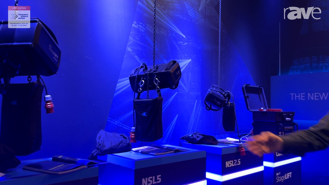 ISE 2024: NEXT Truss Features StageLIFT Range of Electric Chain Hoists