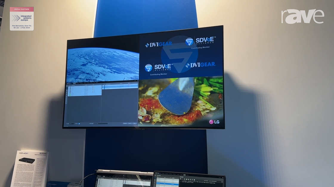 ISE 2024: DVIGear Shows DisplayNet SDVoE AV-Over-IP System, Adds KVM Support and Collaborative Mode
