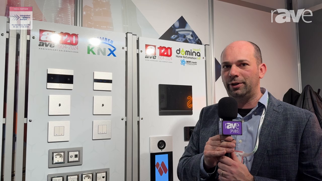 ISE 2024: AVE Highlights Range of Minimalist Smart Switches in a Variety of Finishes