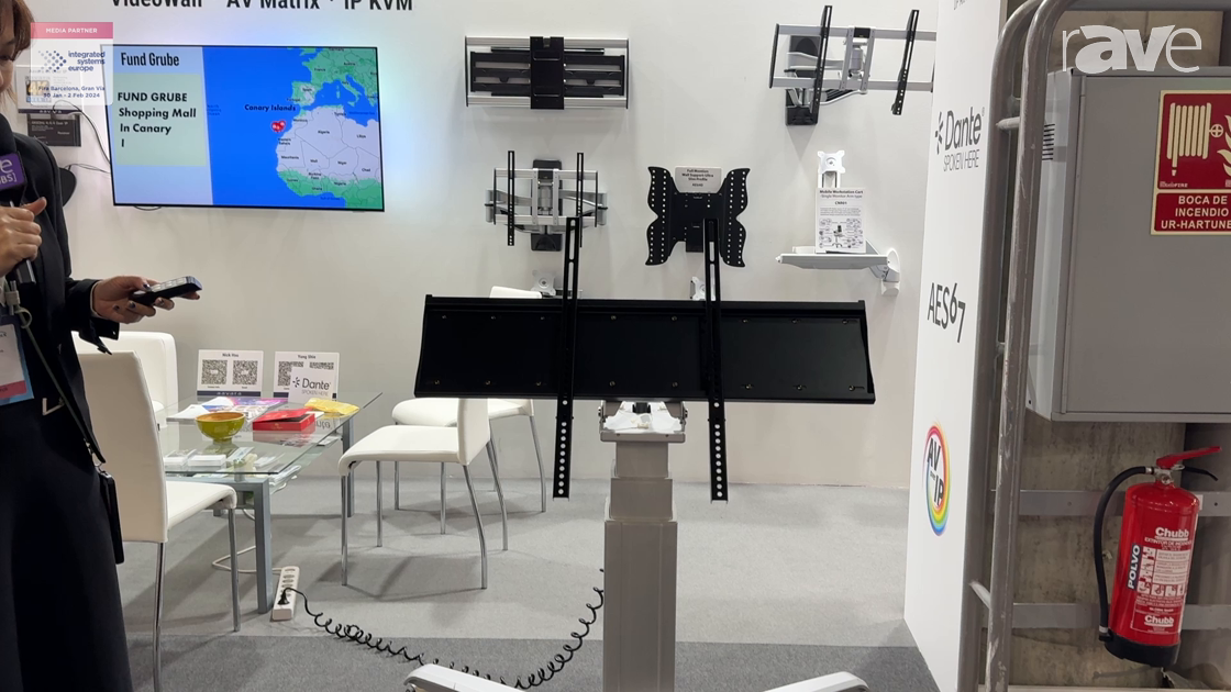ISE 2024: Aavara Presents the CDT860M Motorized Interactive Trolley Cart for Education Settings