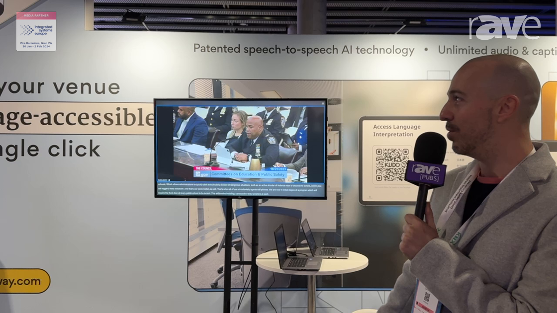 ISE 2024: KUDO Presents Language Asscessible Rooms Live AI Language Translator