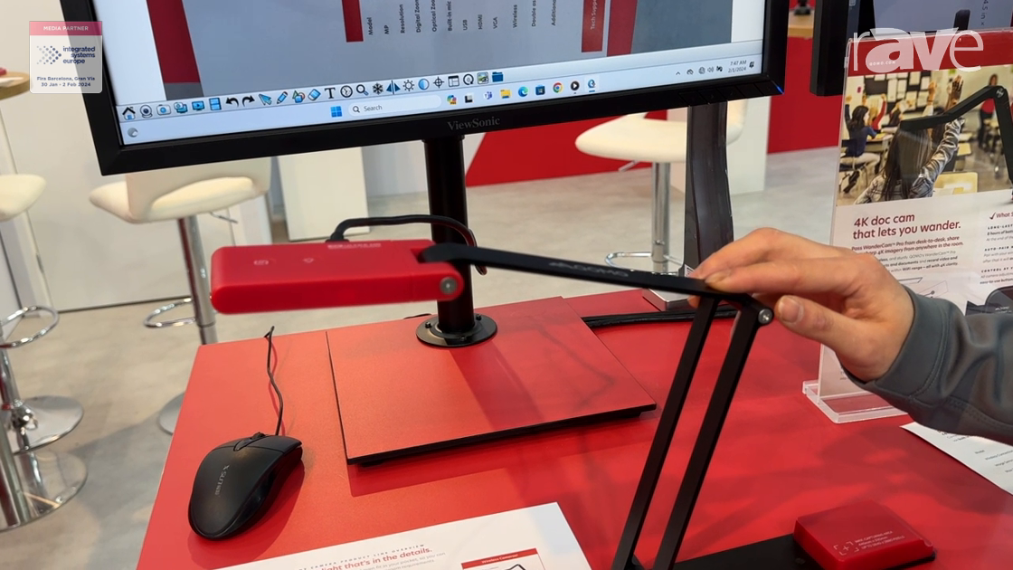 ISE 2024: QOMO Features ScannerCam 5 Portable USB-C Document Camera