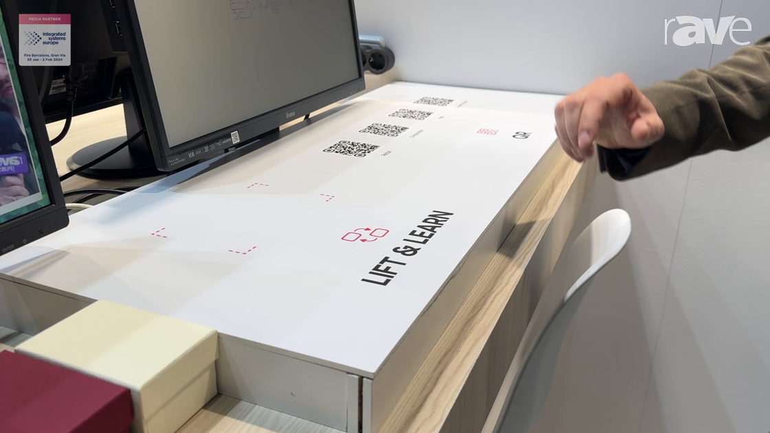 ISE 2024: nsign.TV Demos Interactive IoT and Digital Signage Lift-and-Learn Technology