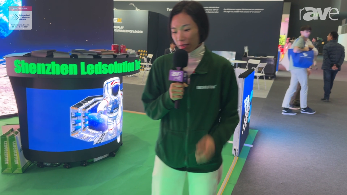 ISE 2024: LEDSOLUTION Shows Off Its LED Cube, a Customizable, Cable-Free Display