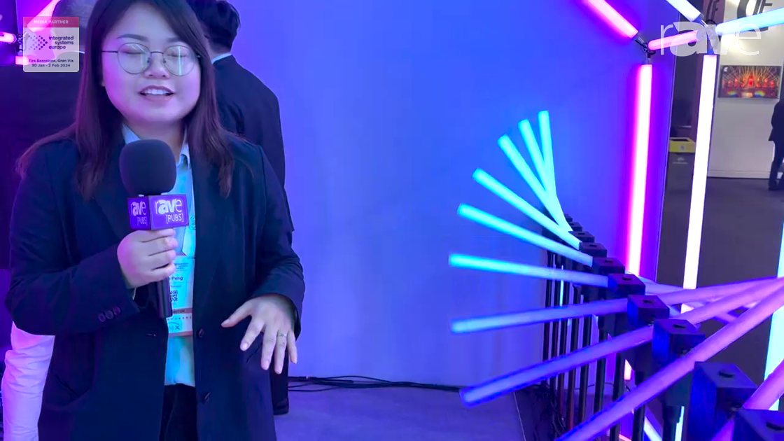 ISE 2024: CLEN LED Intros New Rotating LED 360 Tube Lighting Fixture