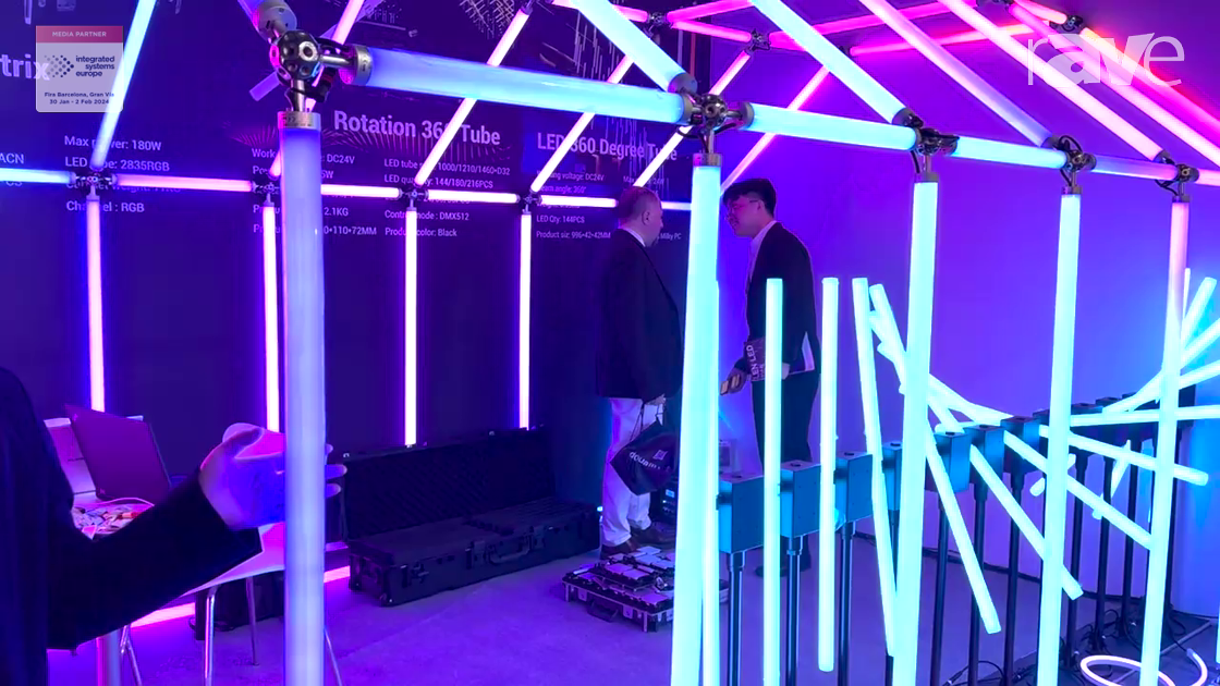 ISE 2024: CLEN LED Features 360-Degree Tube Lights
