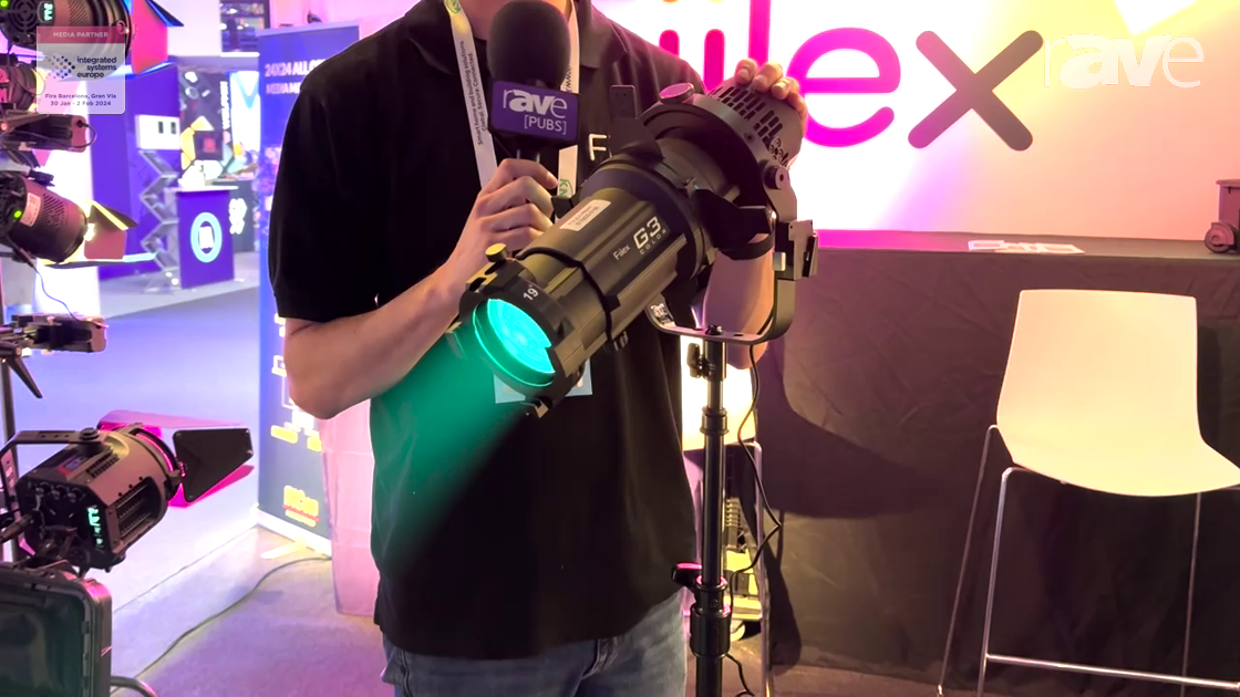 ISE 2024: Fiilex Shows Off Fiilex G3 Cinema-Grade 90W Full-Color Ellipsoidal Light