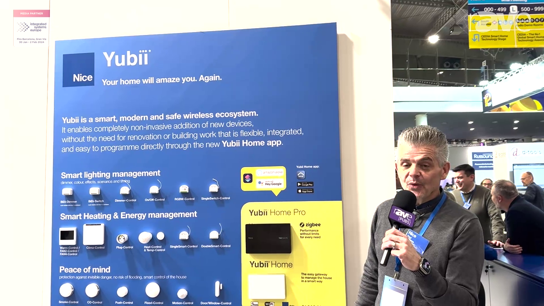 ISE 2024: Nice Features Yubii Home Pro Smart Home Platform