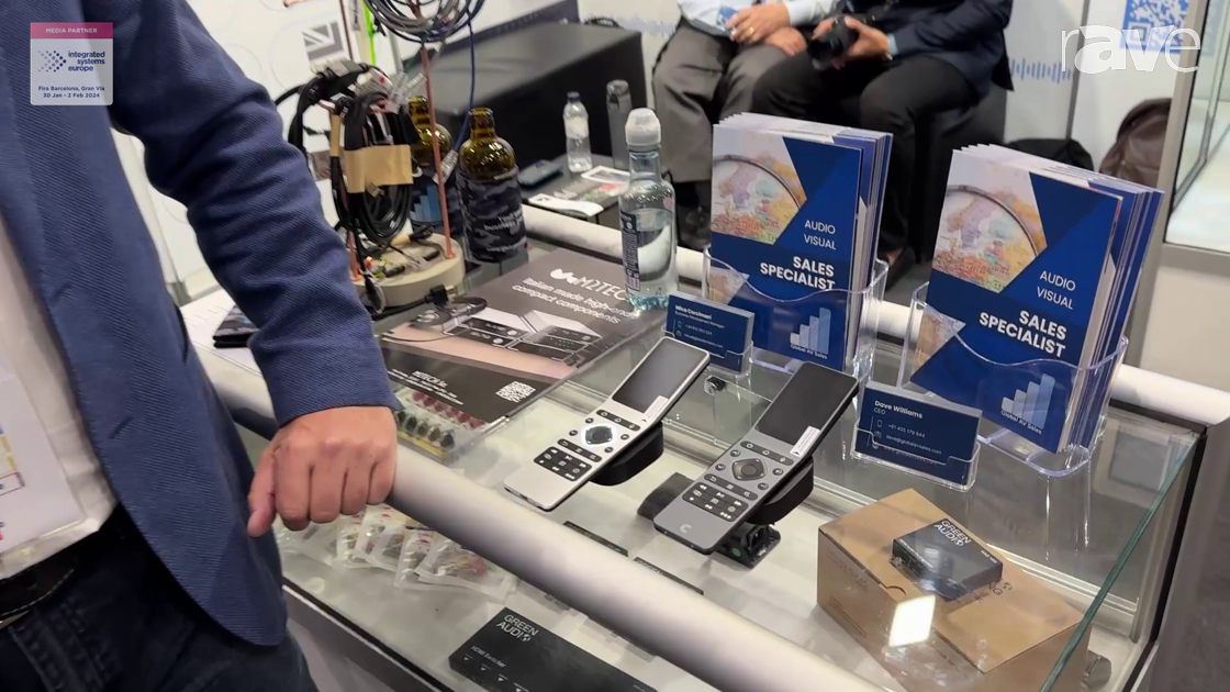 ISE 2024: Cantata Features Haptique RS90 Universal Remote Control at Global AV Sales Booth