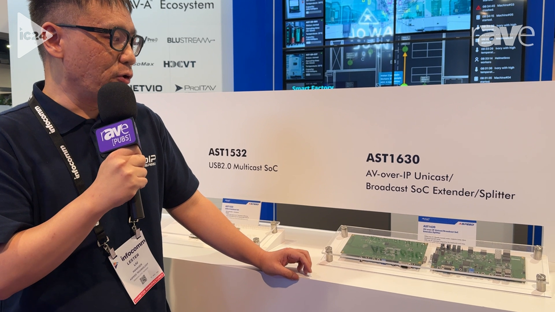 InfoComm 2024: ASPEED Showcases AST1630 AV-over-IP Unicast Broadcast SoC Extender/Splitter