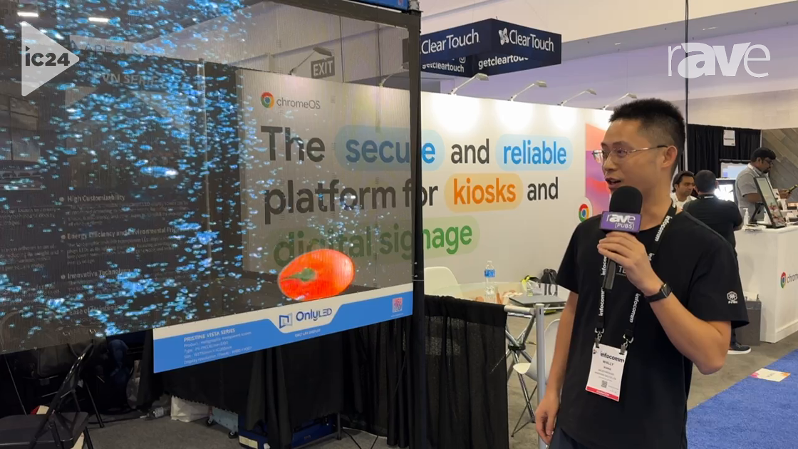 InfoComm 2024: Shenzhen Only Co. Ltd. Shows 3.9mm Pixel Pitch Indoor Holographic Transparent Screen