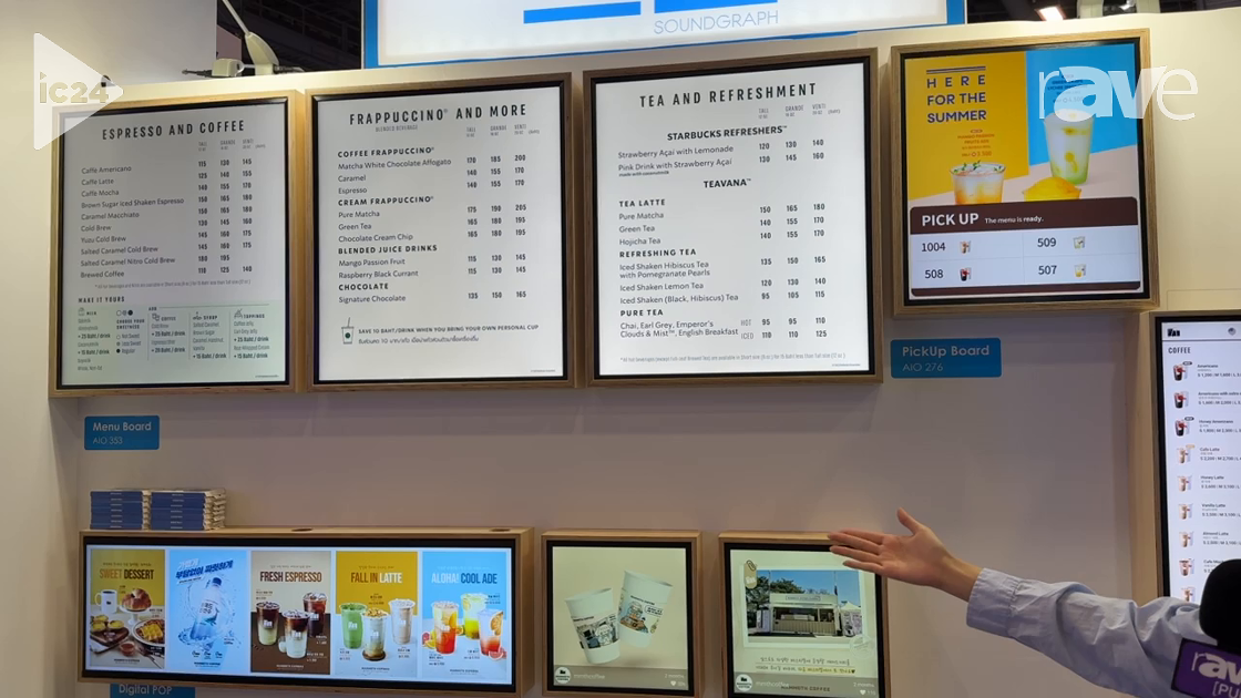 InfoComm 2024: SoundGraph Inc. Shows Off AIO 353 All-in-One Menu Display Board for Restaurants
