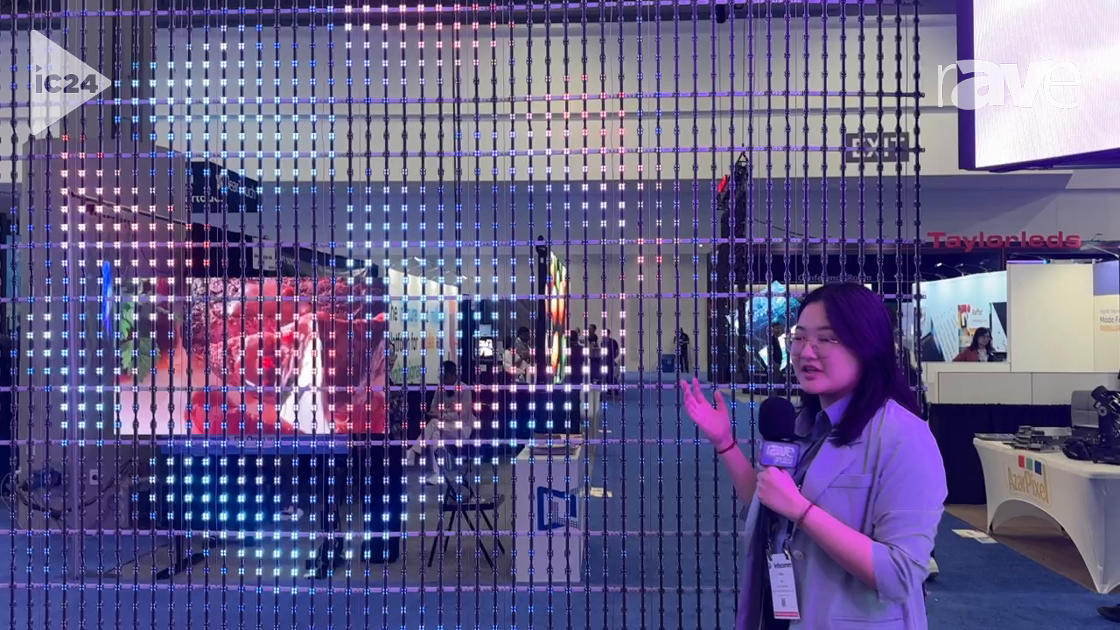 InfoComm 2024: YAHAM Presents A0 Series P50 LED Creative Mesh Screen for Outdoor Installations