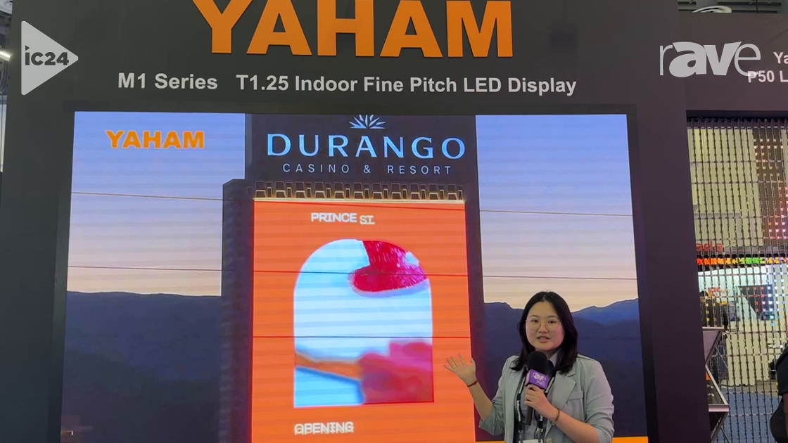 InfoComm 2024: YAHAM Showcases M1 Series T1. 25 Indoor Fine Pitch LED Display