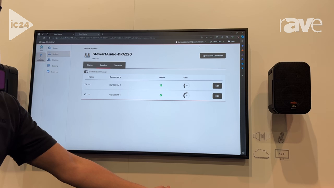InfoComm 2024: Audinate Shows Off Parametric Control and Monitoring Features on Dante Director