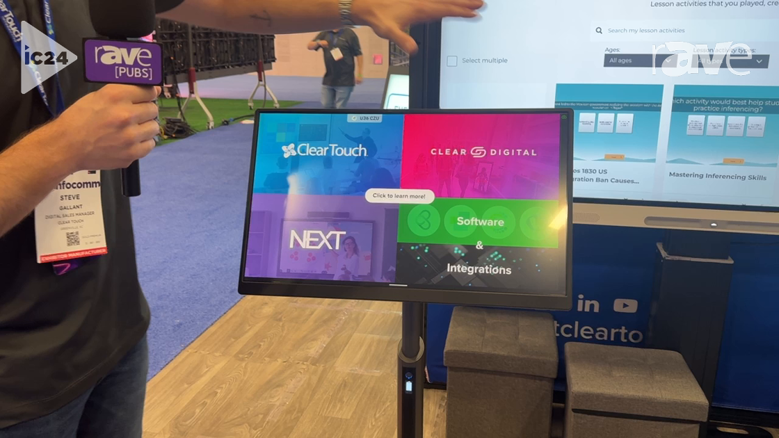 InfoComm 2024: Clear Touch Intros Clear Digital Müv, a Mobile Touchscreen Battery-Powered Display