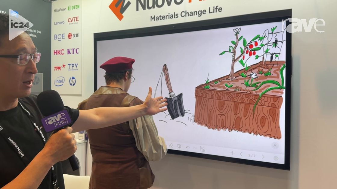 InfoComm 2024: Nuovo Film Inc. Highlights 75-Inch Interactive Whiteboard for Education, Corporate