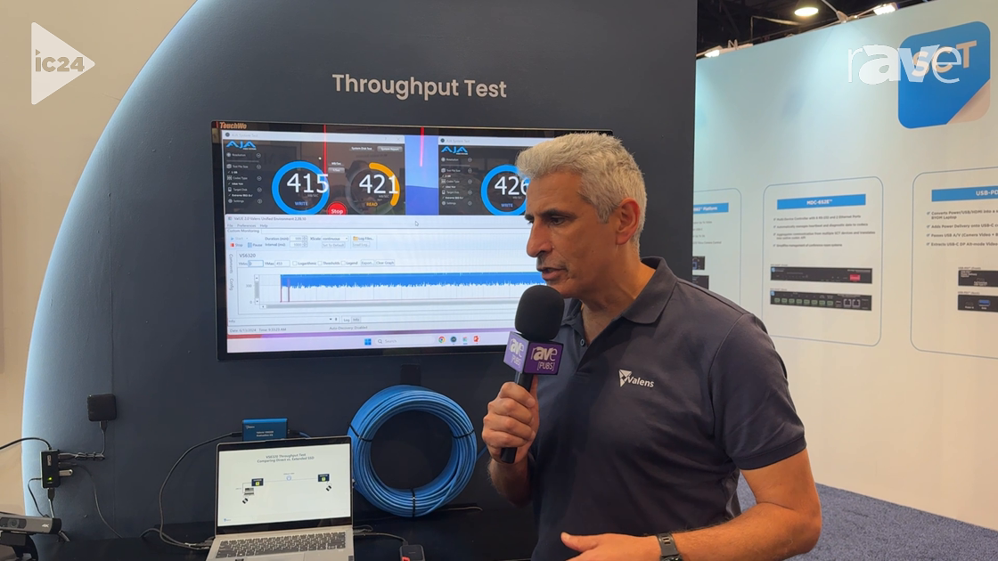 InfoComm 2024: Valens Demos USB3 Extension Throughput Performance Test at HDBaseT Alliance Booth