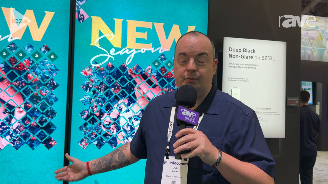 InfoComm 2024: Sony Shows Off BRAVIA with Deep Black Non-Glare Coating for Displays