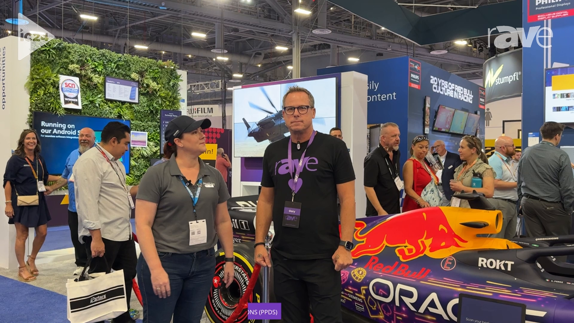 InfoComm 2024: Gary Kayye Get a Tour of the PPDS Booth from Alison Maxson