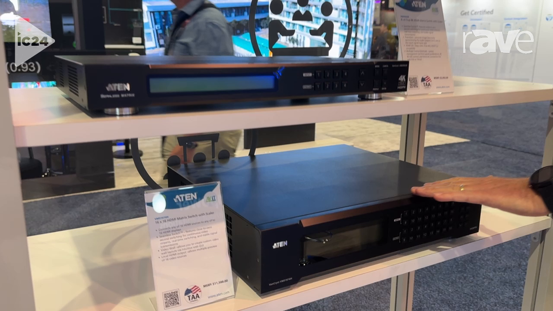 InfoComm 2024: ATEN Presents VM51616H HDMI 16×16 Matrix Switcher With Scaler