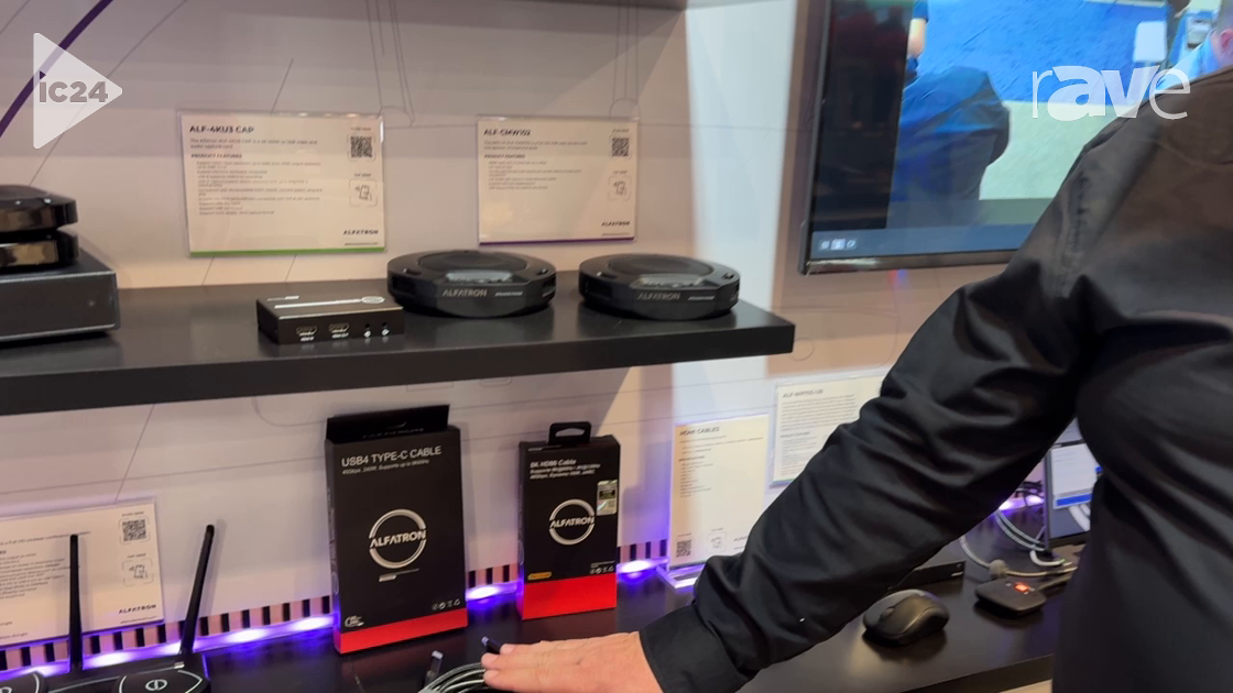 InfoComm 2024: Alfatron Shows USB4 Type-C HDMI Cable With 48Gbps Bandwidth and 8K Capabilities