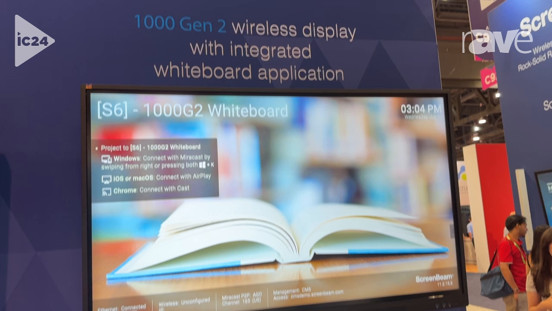 InfoComm 2024: ScreenBeam Presents 1000 Gen 2 Wireless Whiteboard and Screensharing Solution