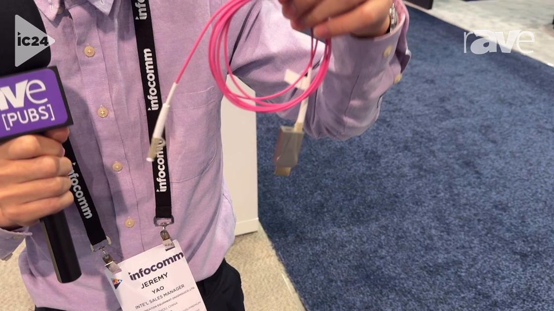 InfoComm 2024: XDK Communication Shows Purefiber HDMI Cable Containing the Display and Source