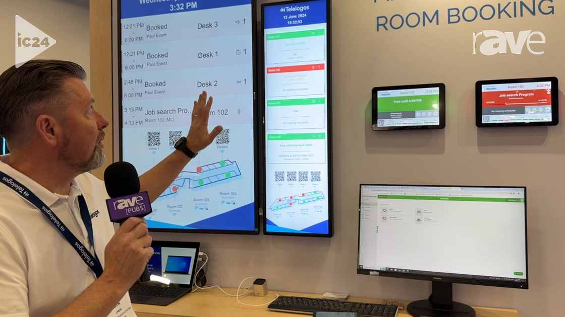 InfoComm 2024: Telelogos Shows Off Meeting4Display, a Workspace Management and Room Booking Solution