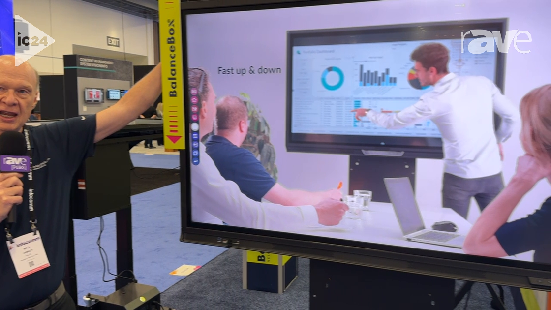 InfoComm 2024: BalanceBox Shows BalanceBox 400 With Mobile Mix Stand at Height Adjustable Mounts