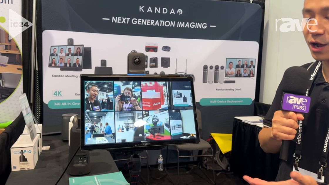 InfoComm 2024: Kandao Shows Off 360 Degree Kandao Meeting Ultra All-in-One Conferencing Device