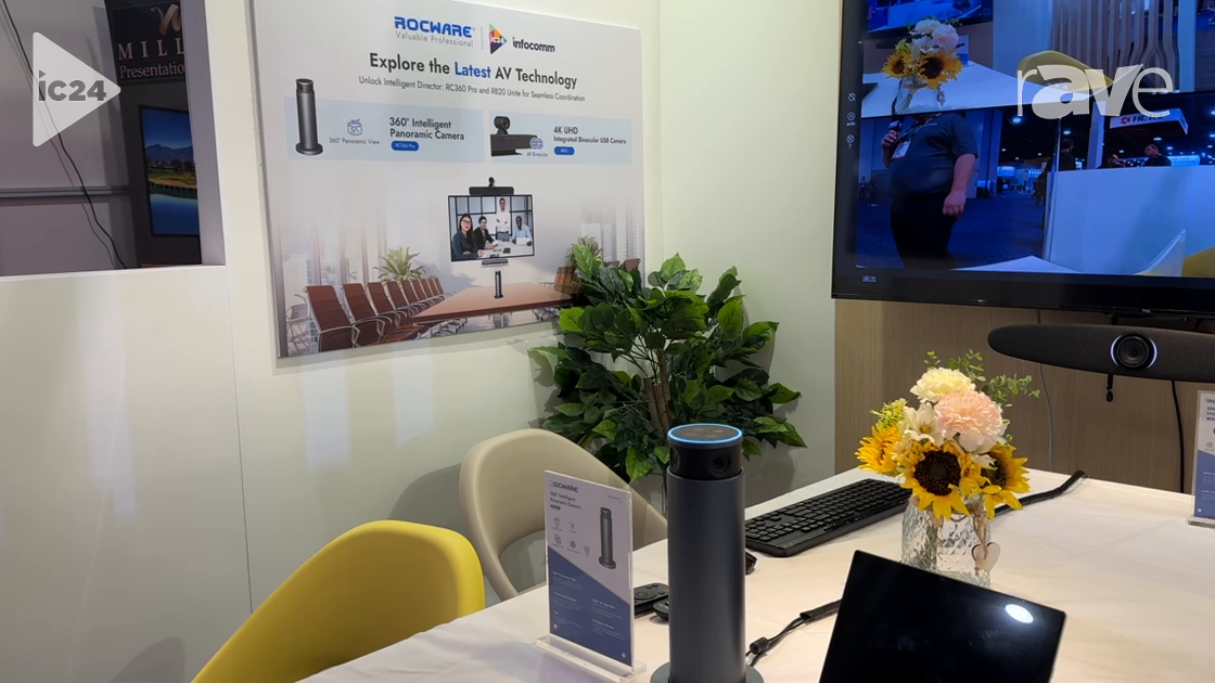 InfoComm 2024: Rocware Announces RC 360 Pro Intelligent Panoramic Camera Conferencing Solution