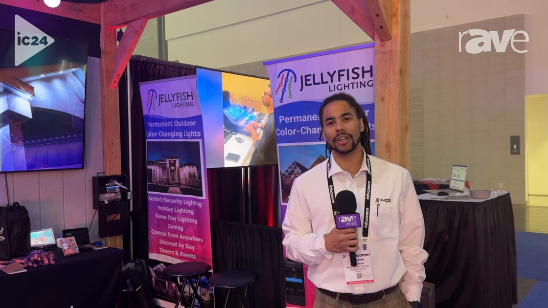 InfoComm 2024: JellyFish Lighting Showcases Eave Waterproof Lighting System With House-Made Tracks