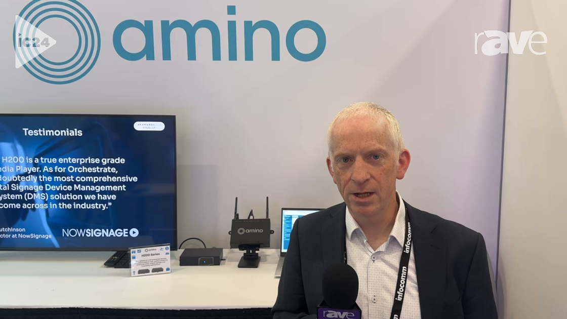 InfoComm 2024: amino Intros H200W 4K Media Player With Single-Cable Deployment, Wi-Fi 6