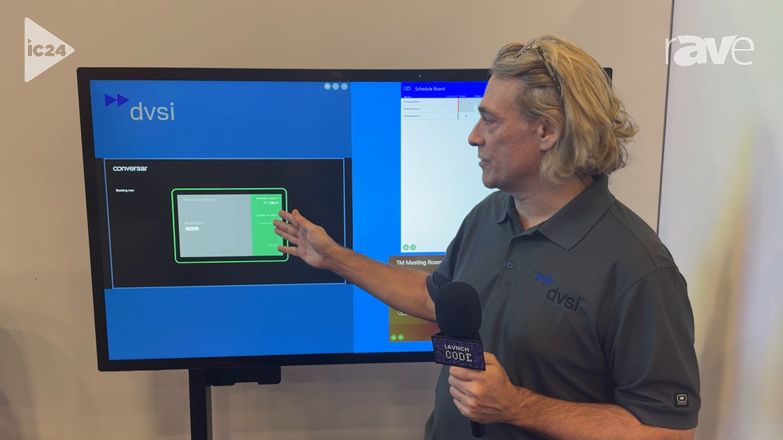 InfoComm 2024: DVSI Demos Workplace Management Platform, Including Room Booking
