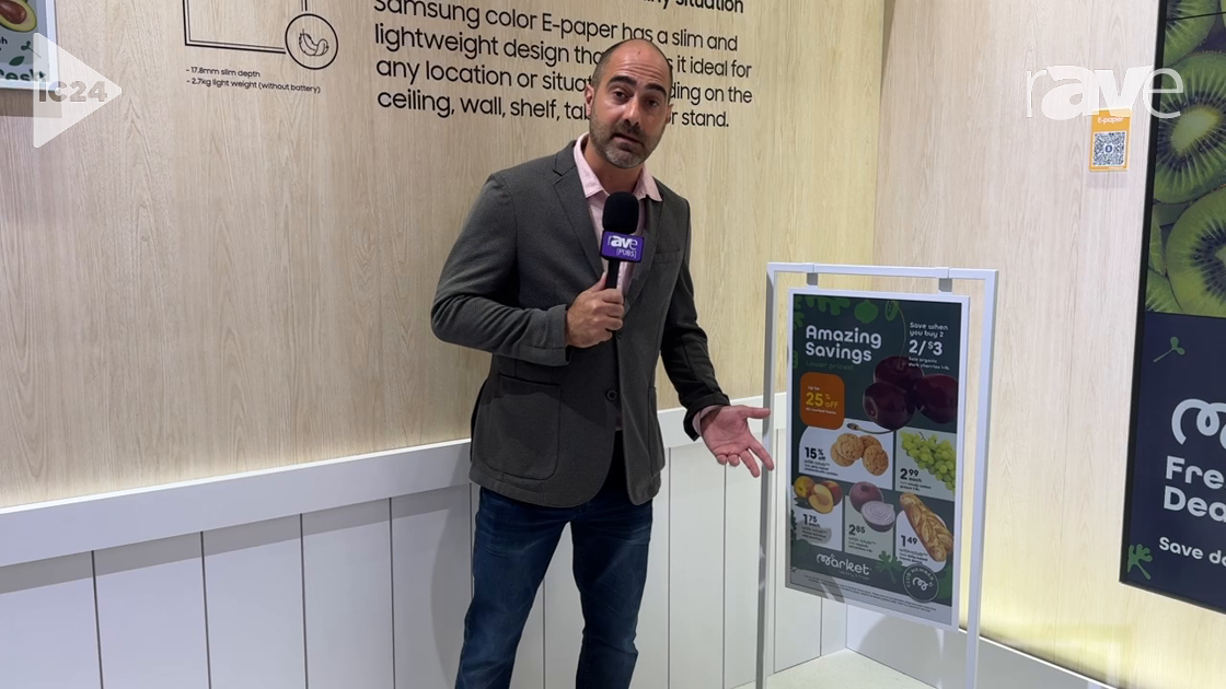 InfoComm 2024: Samsung Highlights Battery-Powered 32-Inch ePaper Digital Signage Display
