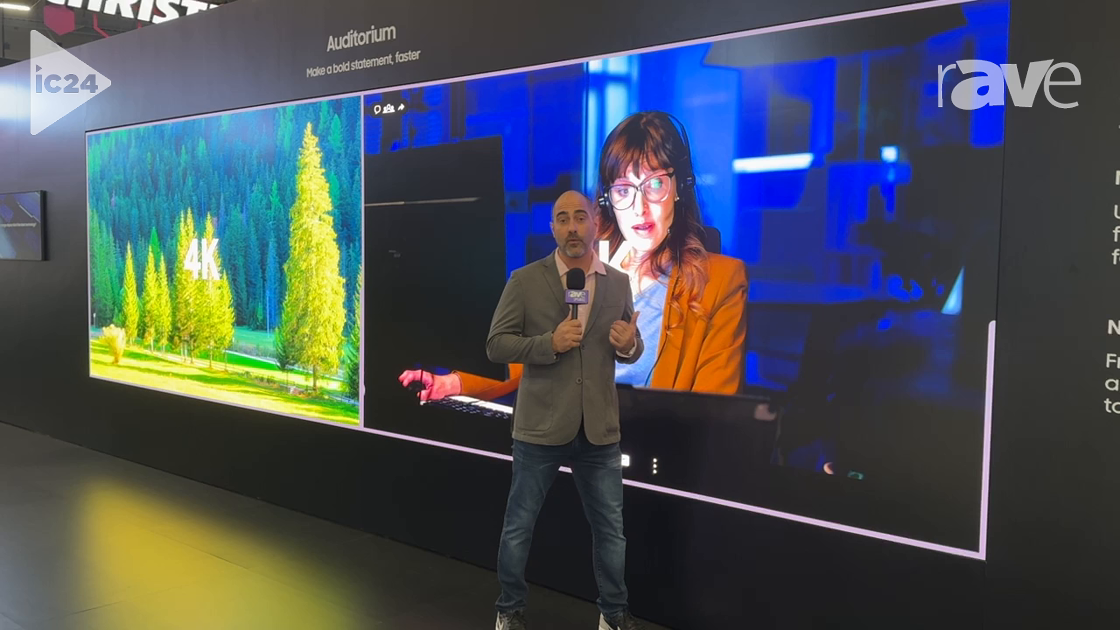 InfoComm 2024: Samsung Demos The Wall 4K All-in-One dvLED Wall Display in Side-by-Side Configuration