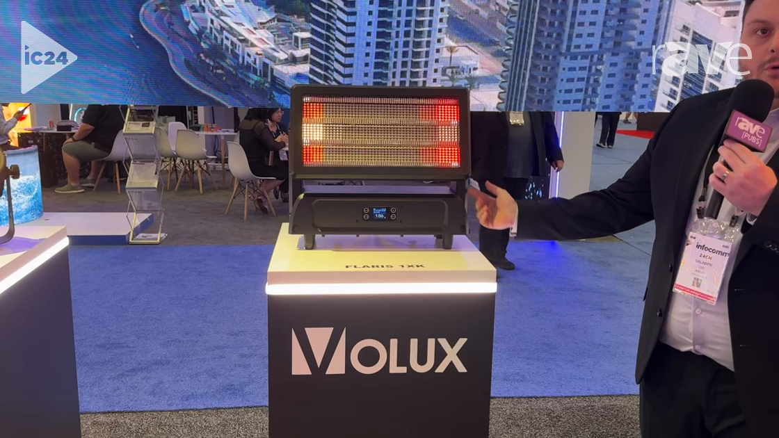 InfoComm 2024: VOLUX Introduces Mappable FLARIS 1XK Hybrid Tilt Strobe and Wash Light