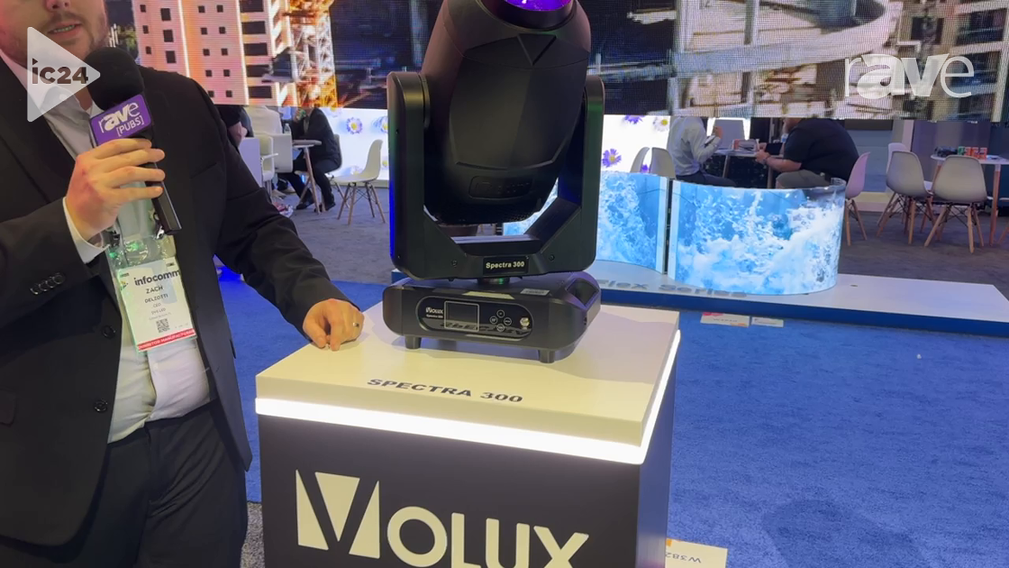 InfoComm 2024: VOLUX Tells rAVe About SPECTRA 300-Watt LED CMY Spot Moving Head with Auto-Focus
