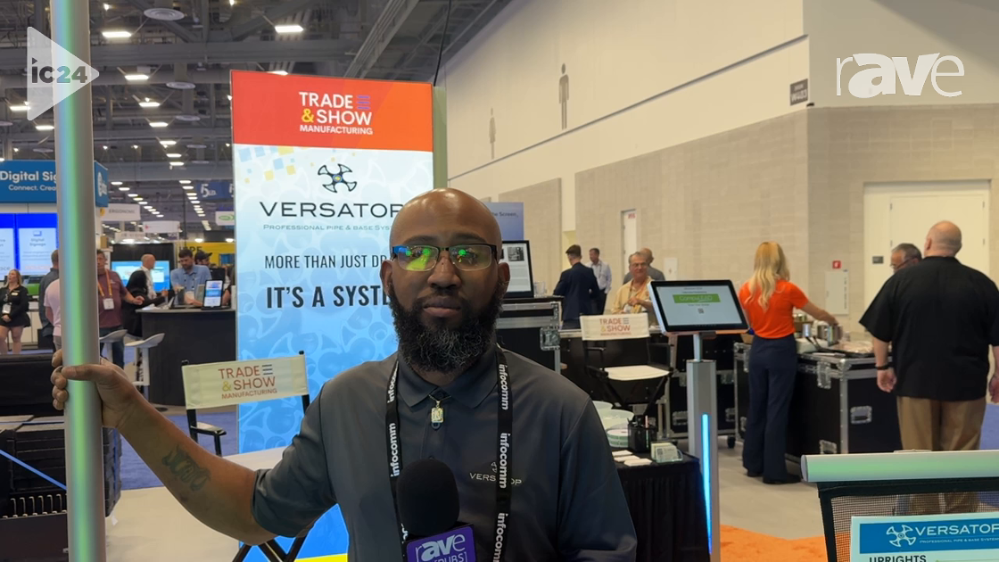 InfoComm 2024: Trade & Show Manufacturing Showcases Versatop Uprights and Drape Support Systems
