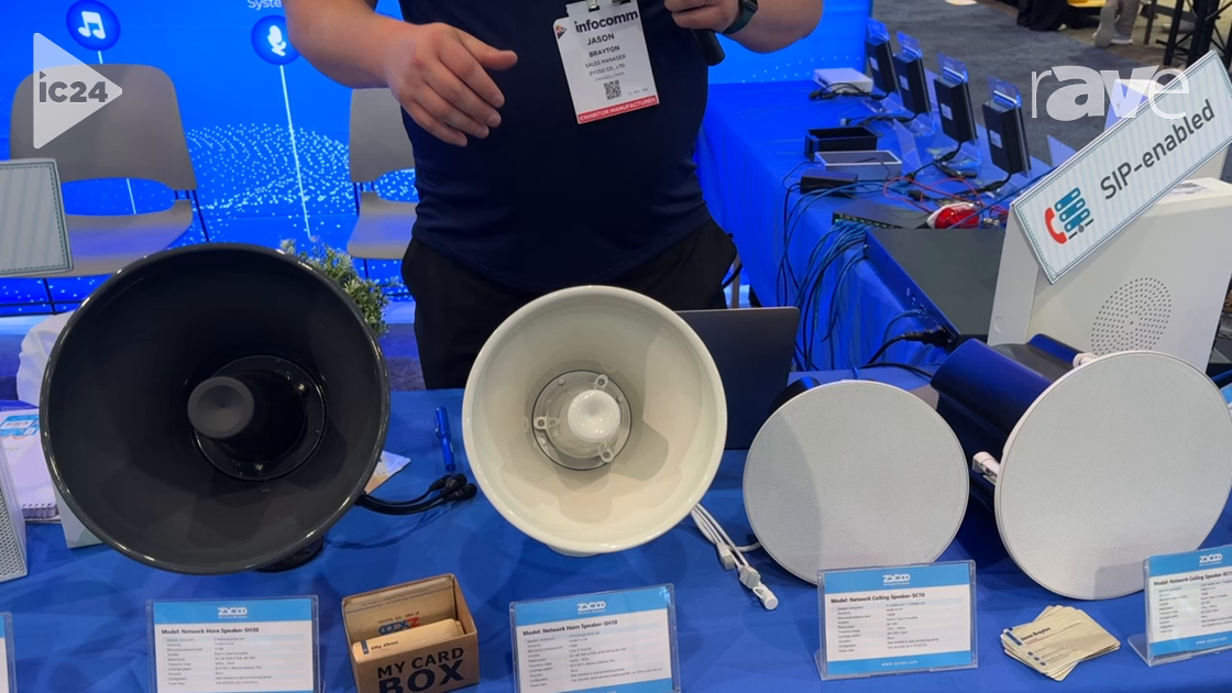 InfoComm 2024: ZYCOO Showcases SH10 15-Watt Outdoor Network Horn and Talkback Speaker