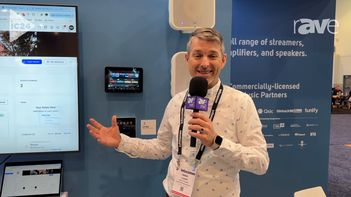 InfoComm 2024: Bluesound Shows POE Android Touch Panel, Compatible with All Android Apps