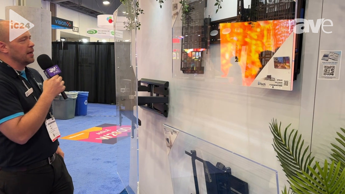 InfoComm 2024: B-Tech AV Mounts Showcases AV Storage Solutions for Wall Mounts