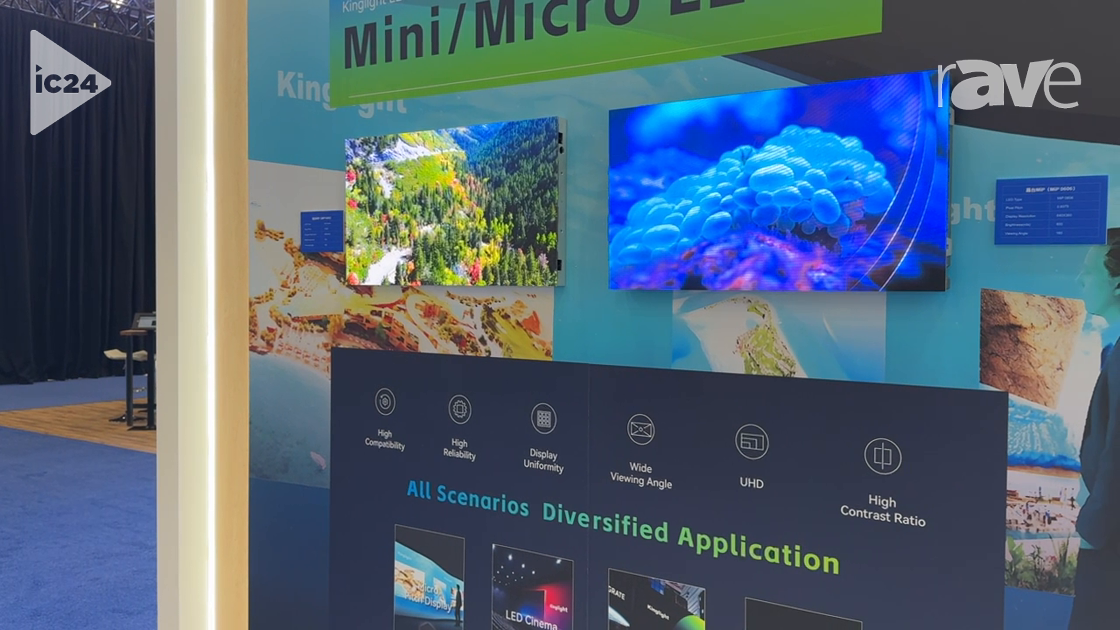 InfoComm 2024: Kinglight Highlights Mini and Micro dvLED Series Display Screens