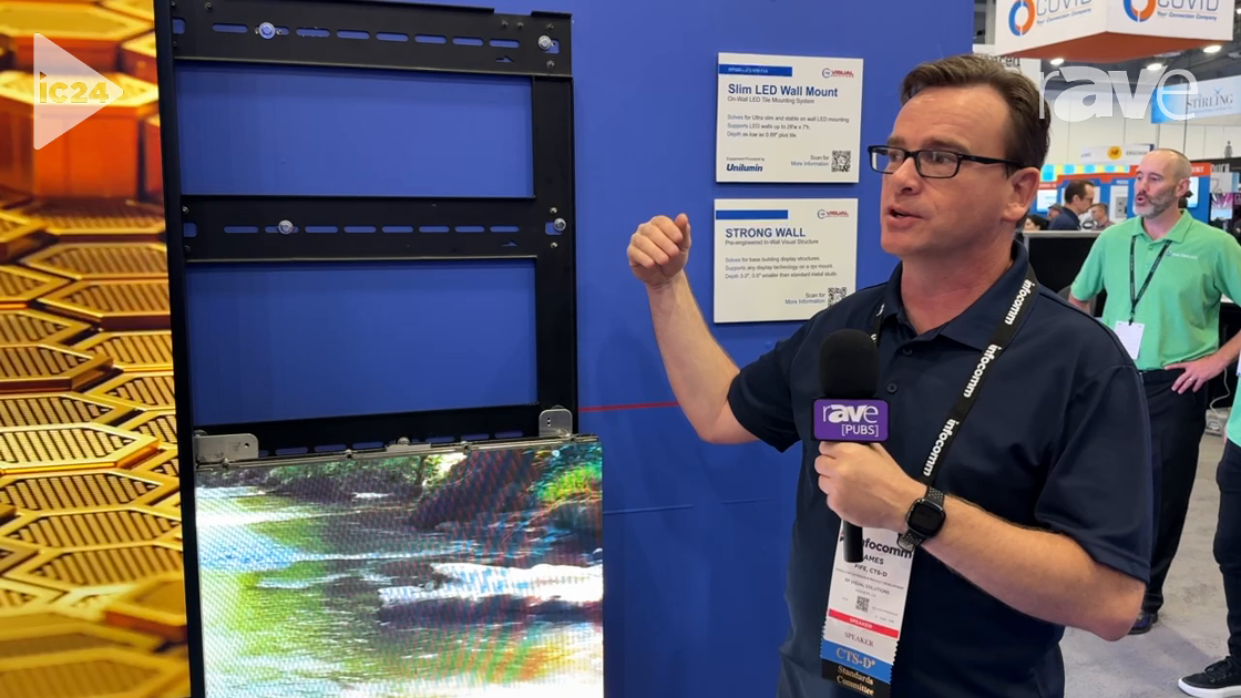 InfoComm 2024: rp Visual Solutions Shows Off Slim dvLED Wall Mount for ADA-Compliance and Stability