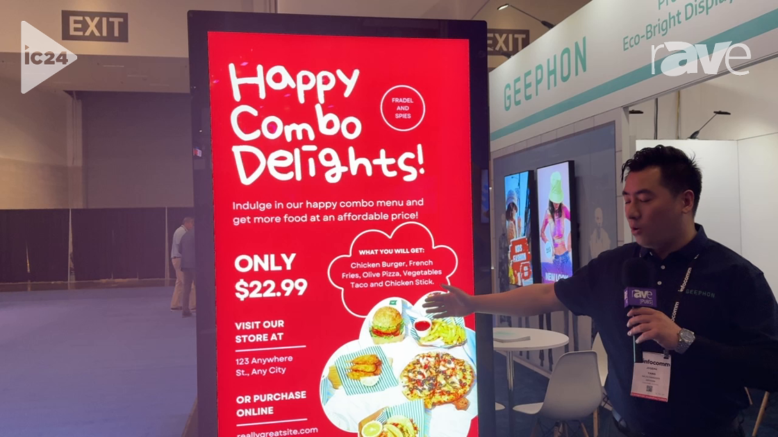 InfoComm 2024: Geephon Intros IP66 Eco Bright Outdoor Digital Signage LCD Display Totem/Kiosk