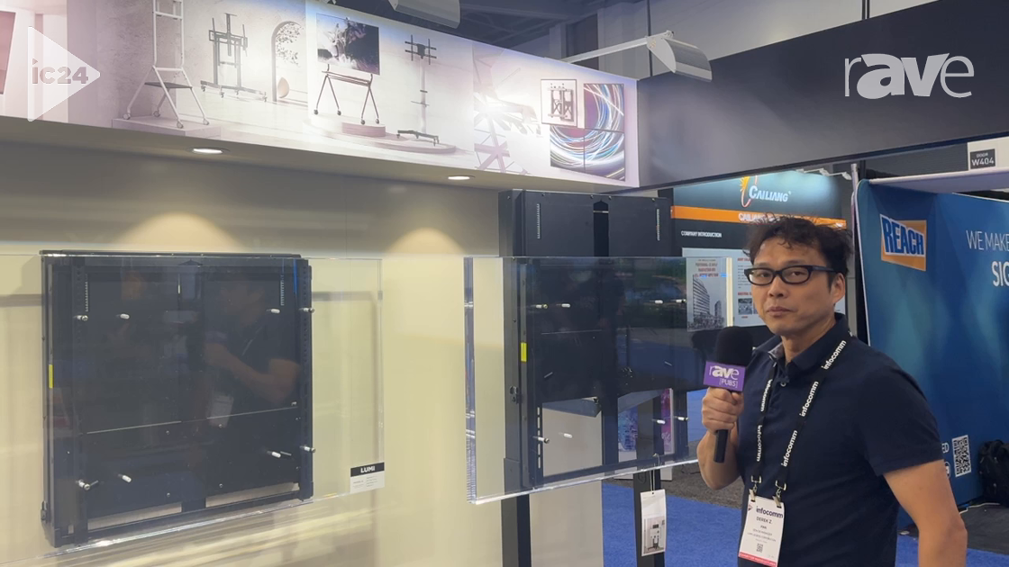 InfoComm 2024: LUMI Shows Off Manual Height-Adjustable Interactive TV Panel Cart and Mount