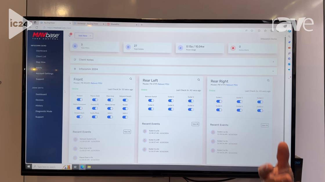 InfoComm 2024: Big Dog Power Demonstrates MAVbase Software for Audio Device Management