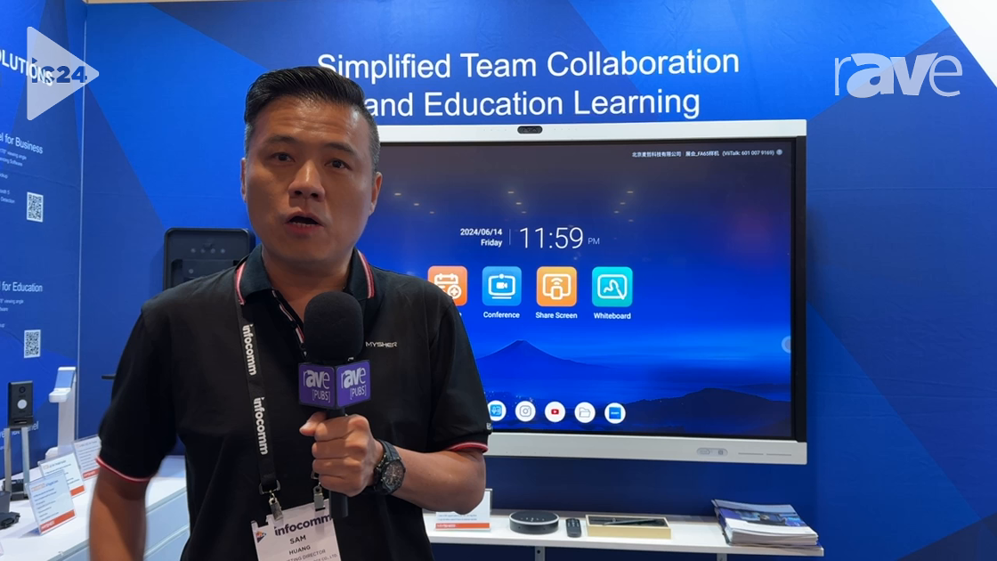InfoComm 2024: Mysher Showcases FA-Series Collaboration Whiteboard With Camera