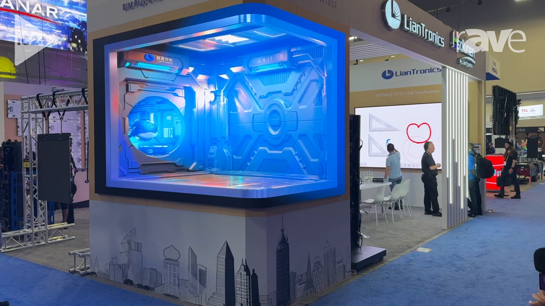 InfoComm 2024: LianTronics Demos BIM Plus-X 1.9 and BIM MIN 1.9 Indoor “3D” dvLED Video Wall Display